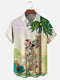 Men's Christmas Funny Graphic Short Sleeve Hawaiian Shirt